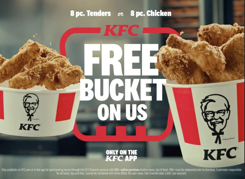 KFC Launches Free Buckets of Chicken