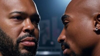 Suge Knight and Tupac Shakur (likenesses) - via Grok AI