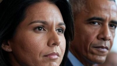 Tulsi Gabbard and Barack Obama - via Grok AI