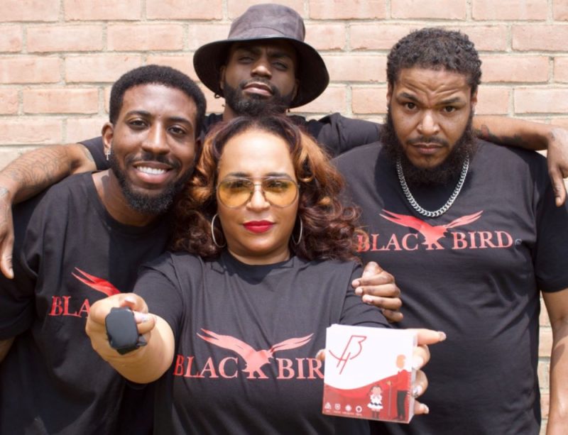 Tyneadrian Fleming and sons (photo courtesy of Lynn Hobson PR)
