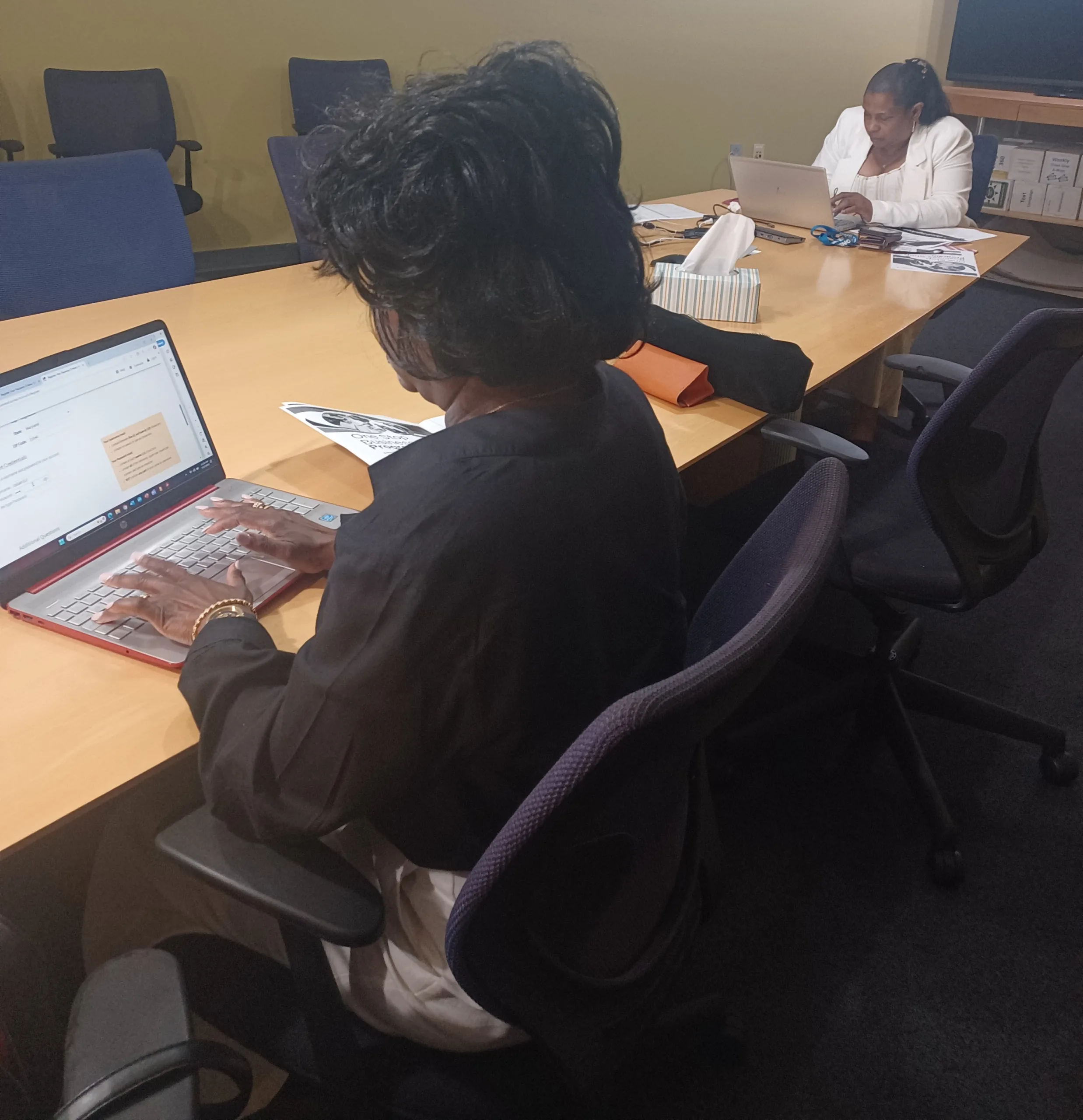 Qualifying participants in the Baltimore One Stop Business Shop program of the Uplifting Minds II Foundation.