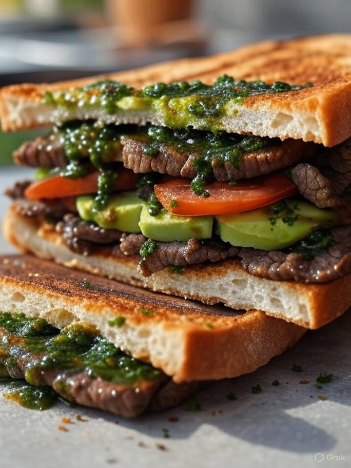 Grilled Picanha Sandwich with Chimichurri