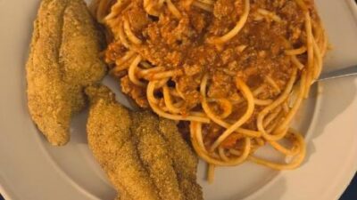 Catfish and Spaghetti
