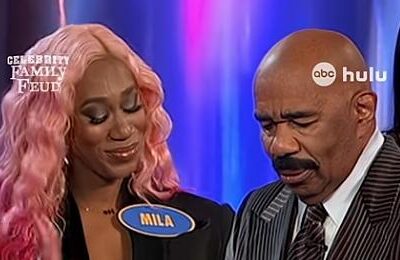Celebrity Family Feud Steve Harvey - via YouTube/ABC