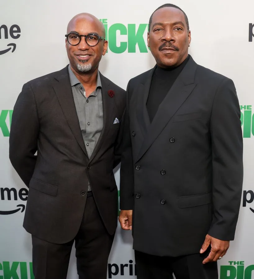 Tim Story and Eddie Murphy at the Pickup Premiere (courtesy of Amazon Prime Video)