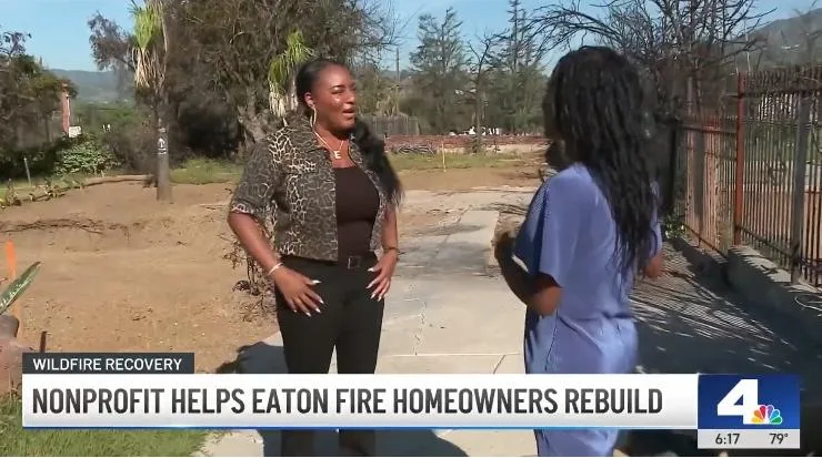 Eshelle Williams and NBC4 reporter - screenshot
