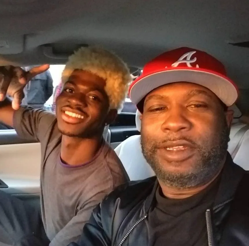 Lil Nas X and father Robert Stafford - via Instagram