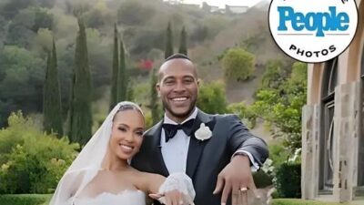 Maria Castillo and DeVon Franklin marriage pic - via People