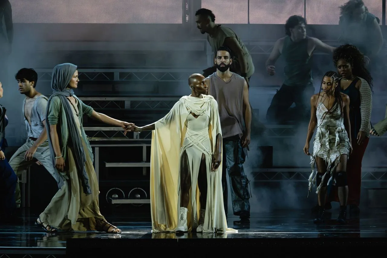 Phillipa Soo as "Mary" and Cynthia Erivo as "Jesus" (Photo; Farah Sosa)
