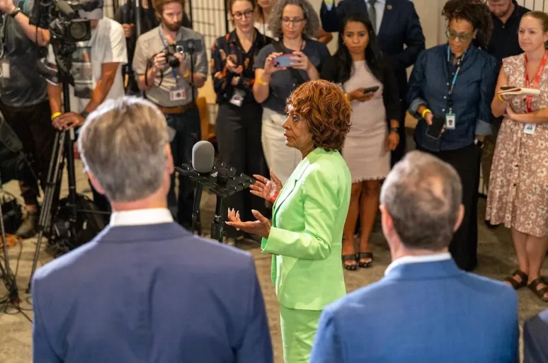 Maxine Waters at Newsom Redistricting press conference