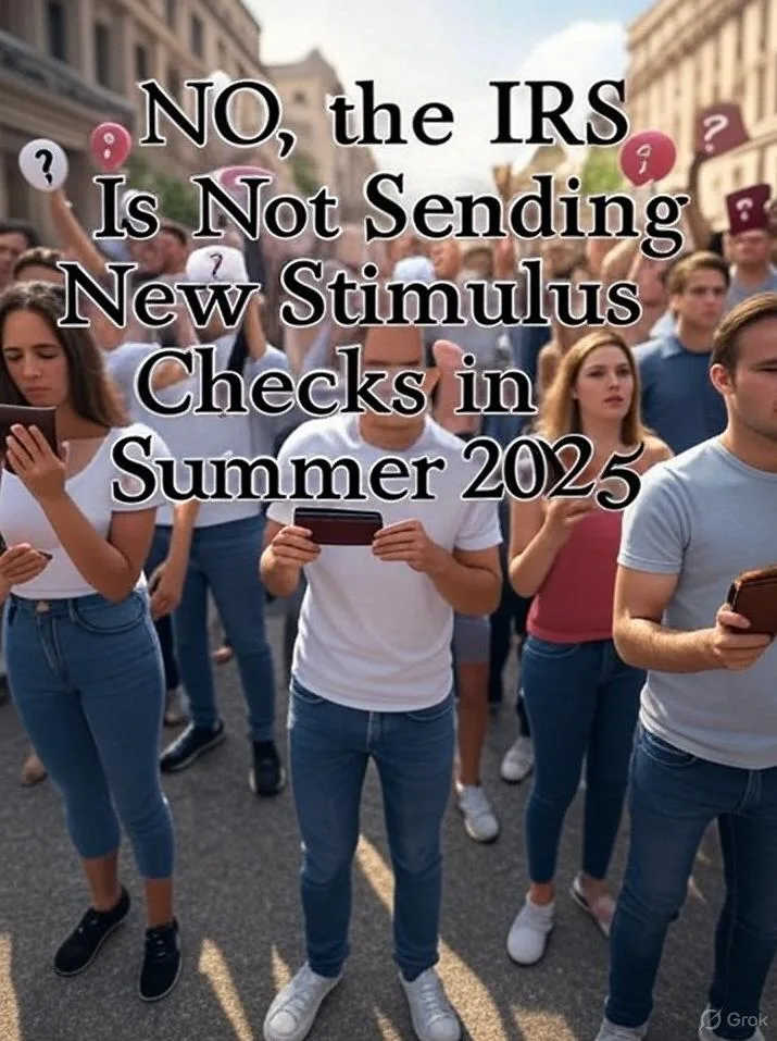 NO the IRS is NOT sending Stimulus Checks - via GrokAI