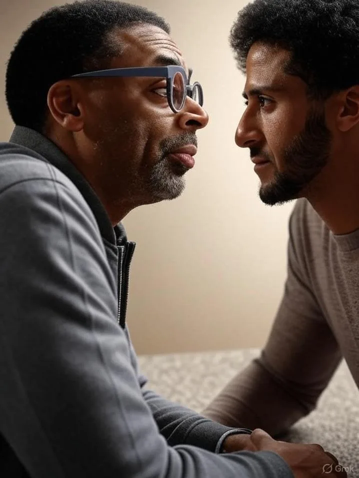 Spike Lee and Colin Kaepernick - via GrokAI