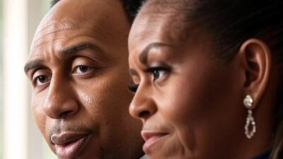 Stephen A. Smith and Michelle Obama - via GrokAI