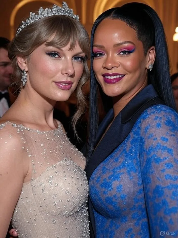 Taylor Swift and Rihanna - via GrokAI