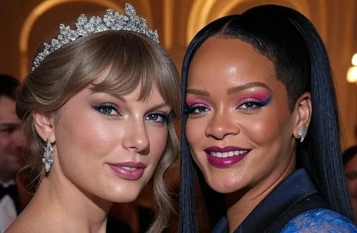 Taylor Swift and Rihanna - via GrokAI
