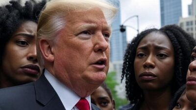 Trump surrounded by 'concerned' Black women - GrokAI