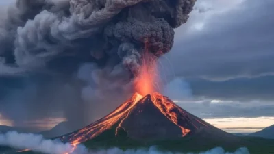 Volcano eruption - via EURai