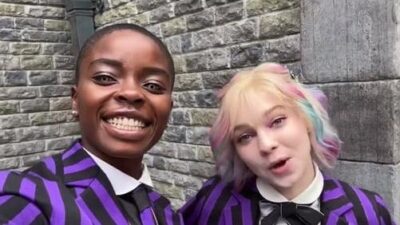 Wednesday Joy Sunday and Emma Myers