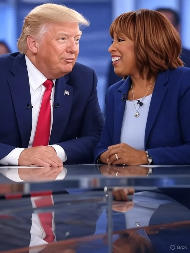 Donald Trump and Gayle King