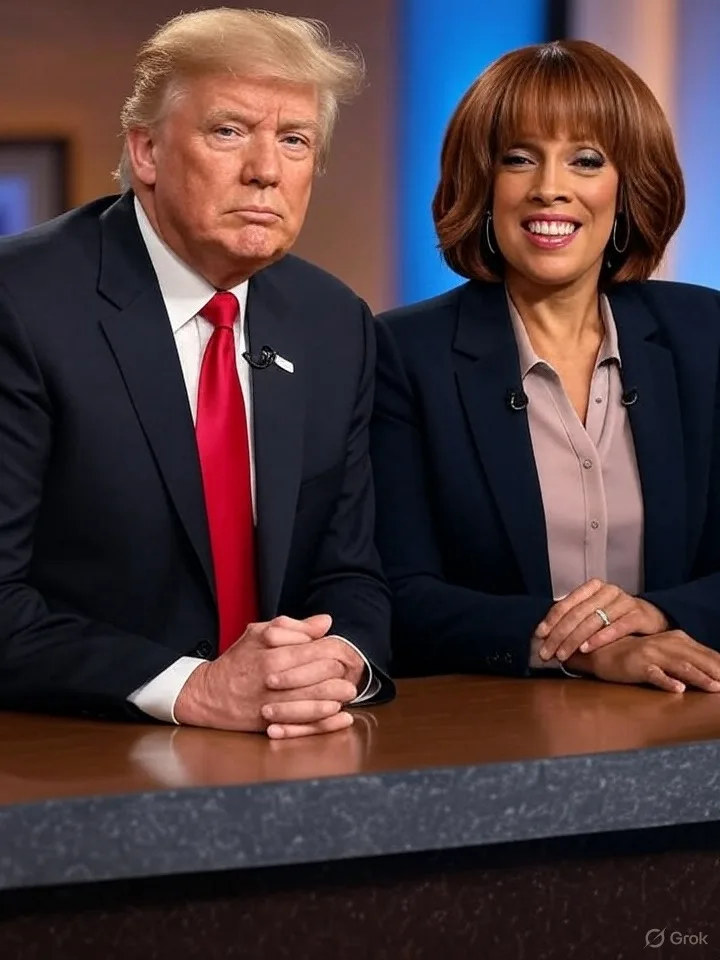 Donald Trump and Gayle King