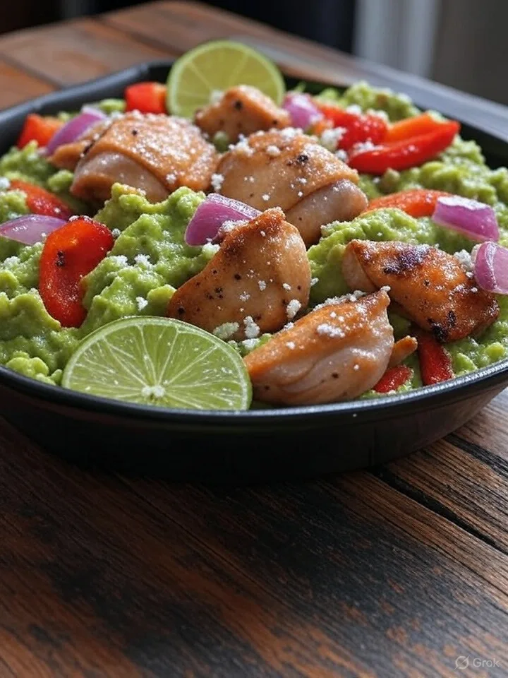 Chicken Guacamole Bowls