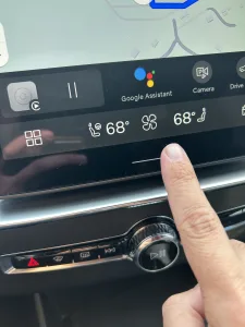 finger point to button on screen