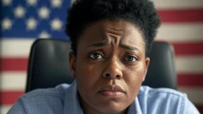 Black Woman Looking Dejected Over Job Prospects - via GrokAI