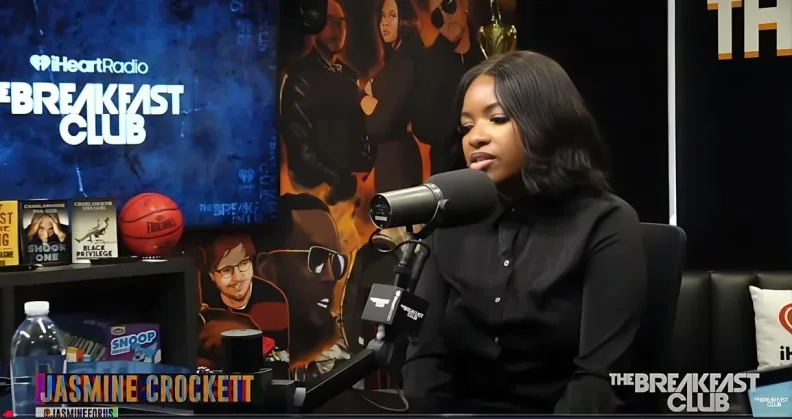 Jasmine Crockett on The Breakfast Club - screenshot