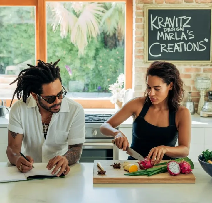 Lenny Kravitz and 'Marla' - via eurAI