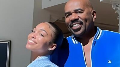 Lori Harvey and Steve Harvey - via X
