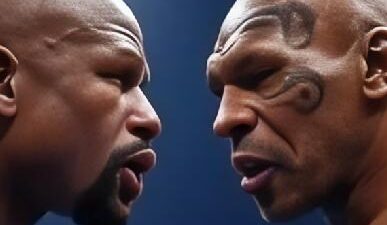 Floyd Mayweather and Mike Tyson - via GrokAI