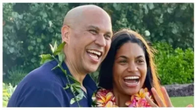 Senator Cory Booker and Alexis Lewis.