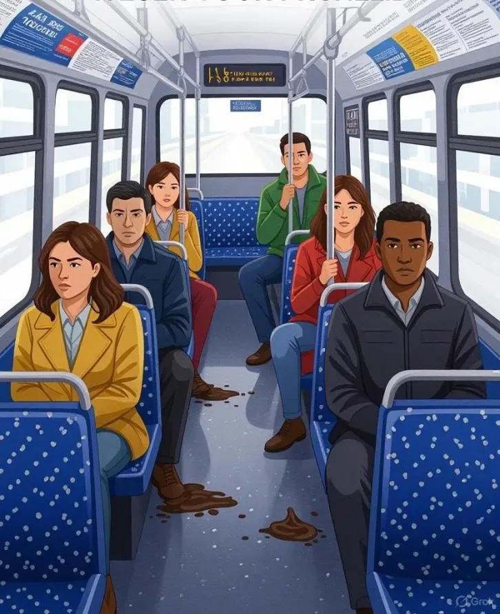 San Francisco 'Poop Bus' (Inside) - via GrokAI