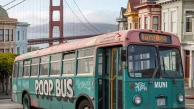 San Francisco 'Poop Bus' - via eurAI