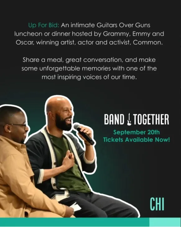 Guitars Over Guns Hosts Chicago Fundraiser with J.Ivy, Rhymefest