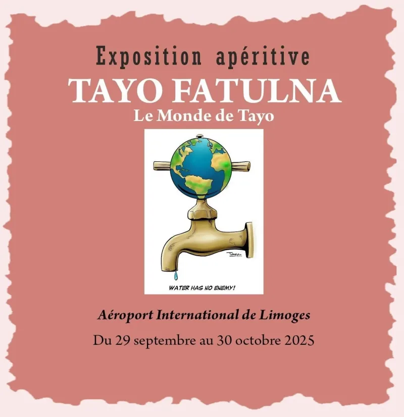 TAYO Fatunla (exhibit at Limoges Air[ort) poster