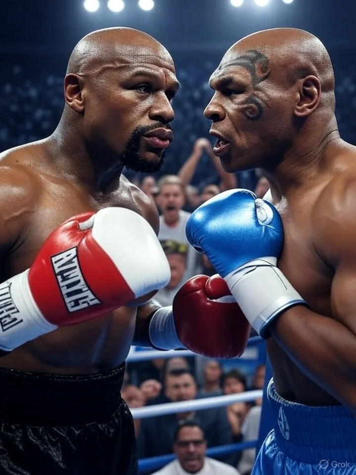 Mike Tyson and Floyd Mayweather 