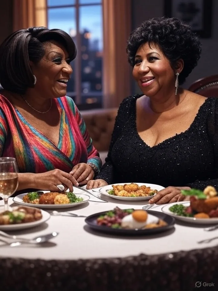 Patti LaBelle and Aretha Franklin