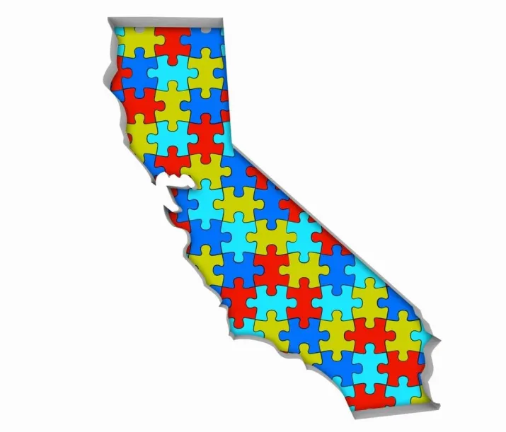 California (red and blue and yellow)