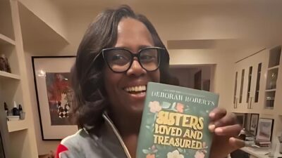 Deborah Roberts show off her new book - screenshot via Instagram