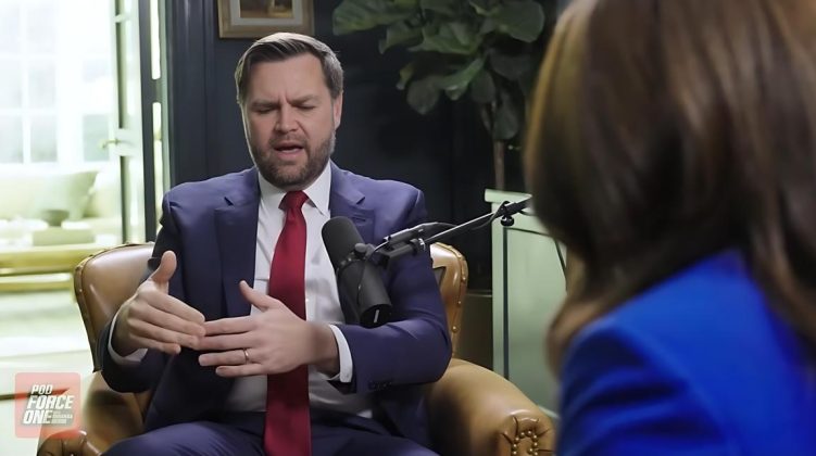 JD Vance on Pod Force One with Miranda Devine - screenshot