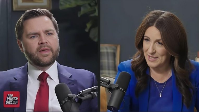 JD Vance on Pod Force One with Miranda Devine - screenshot