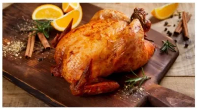 Roasted chicken with spices