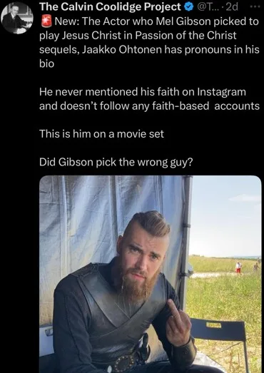 Jaakko Ohtonen to star in Passion of the Christ sequel