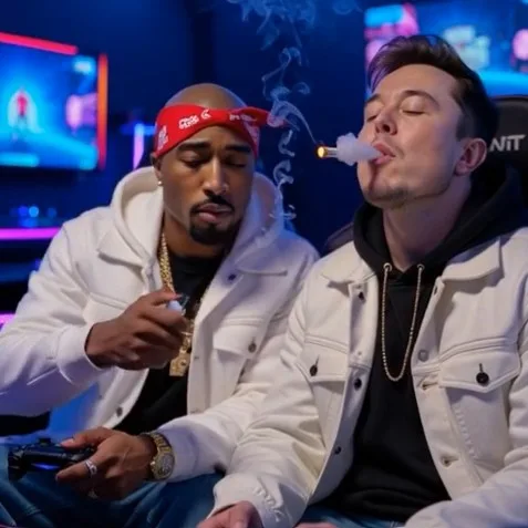 Elon Musk and 2Pac