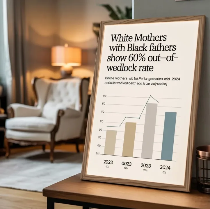 White Mothers with Black Fathers Show 60% Out-of-Wedlock Rate - via eurAI