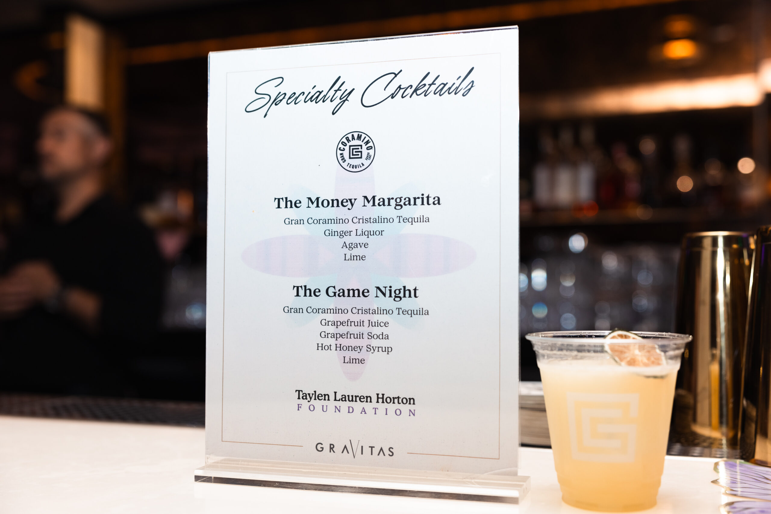 Specialty cocktails courtesy of Gran Coramino