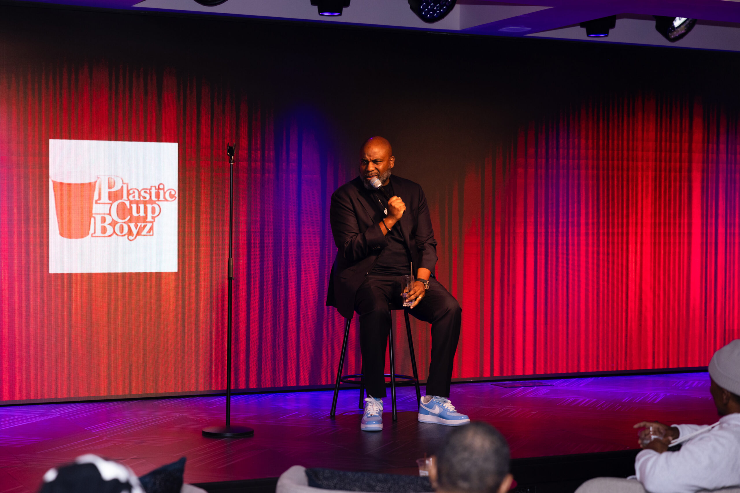 Plastic Cup Boyz comedian Joey Wells rocked the house with laughter