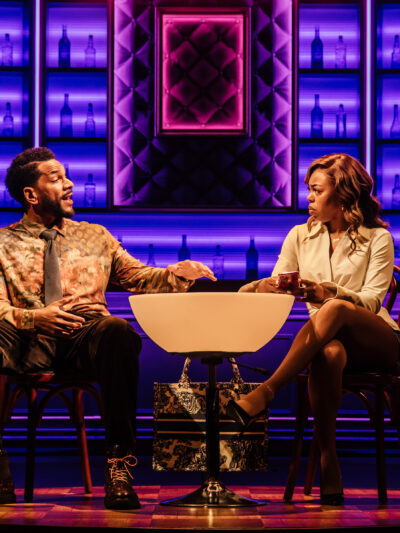 L-R: Biko Eisen-Martin, Michael Rishawn and Gail Bean in Table 17 at Geffen Playhouse. Directed by Zhailon Levingston. Photo by Jeff Lorch.