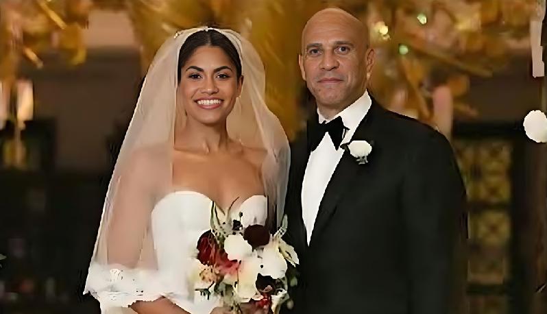 Alexis Lewis and Cory Booker - via Instagram @alexislbooker